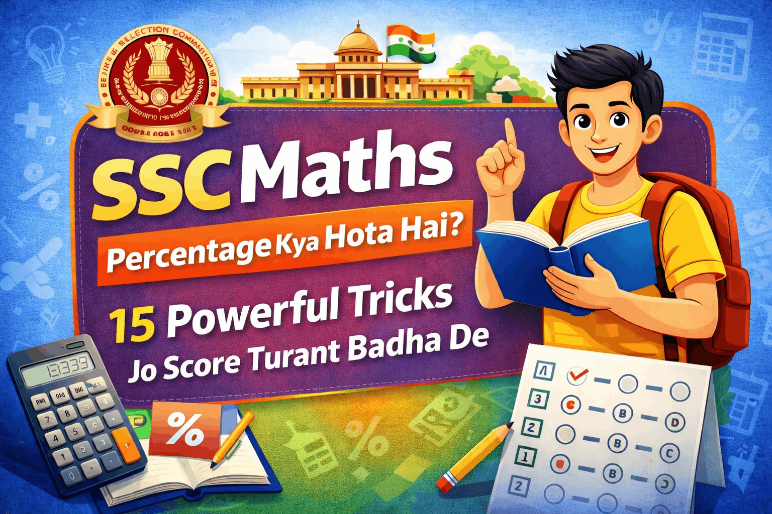 ssc maths percentage kya hota hai 15 powerful tricks jo score turant badha de in hindi